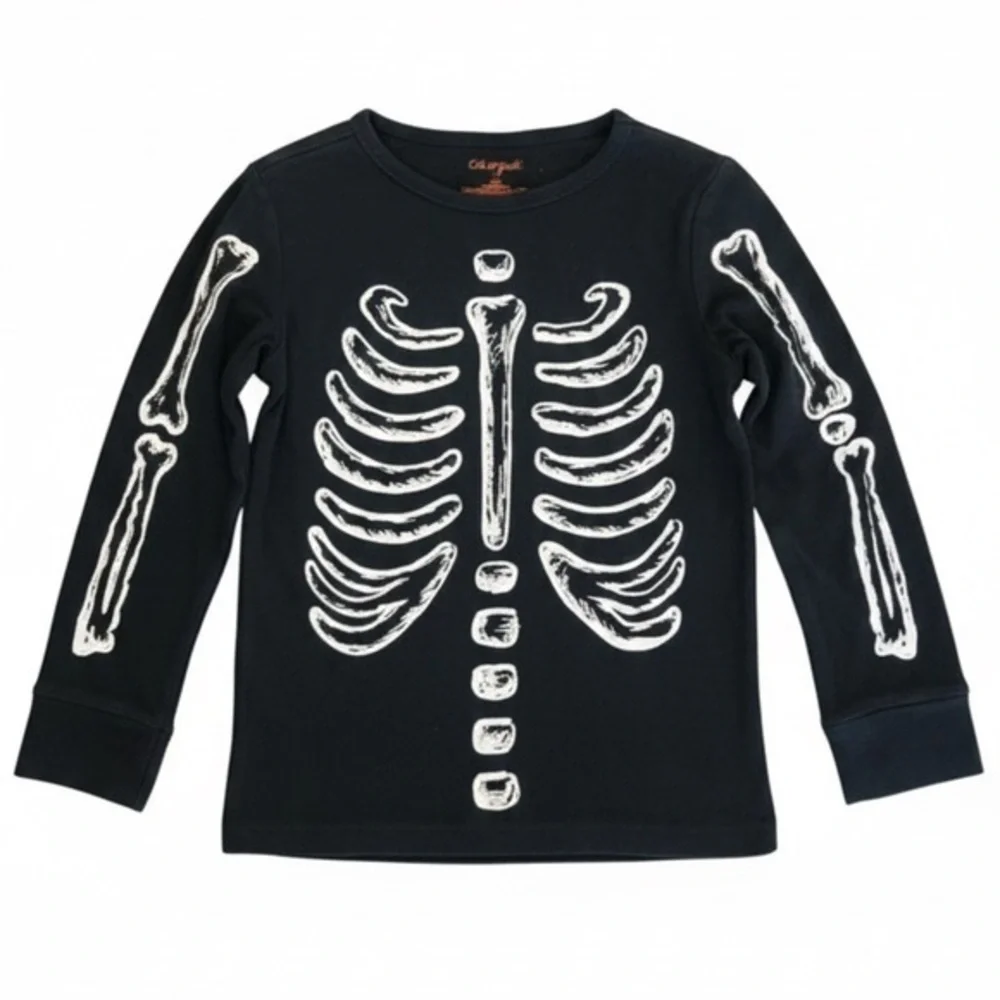 Skeleton pj top and bottom-kids
